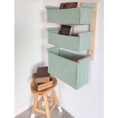 Linen Organizer/Playroom Toys Organizer/Storage Basket/Linen Pocket/Book Shelf/Hanging Storage/Bathroom Shelf/Diapers Organizer