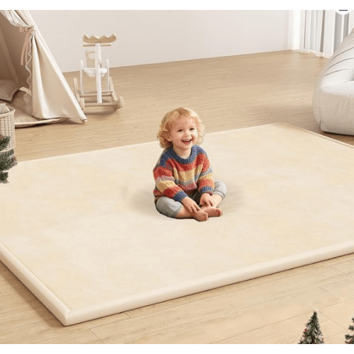 Amazon.com: Floisdace Baby Play Mat for Floor, 1.3'' Thick Memory Foam Tummy Time Mat - Super Soft Coral Velvet Nursery Rug with Non-Slip Backing, Crawling Rug for Toddlers/Infants, Yoga & Tatami Use, 71''x 79'' : Baby