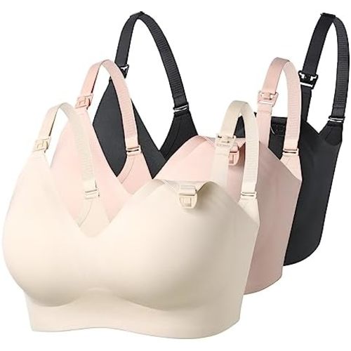 Momcozy Nursing Bras for Breastfeeding YN21 Seamless Comfort Maternity Bra