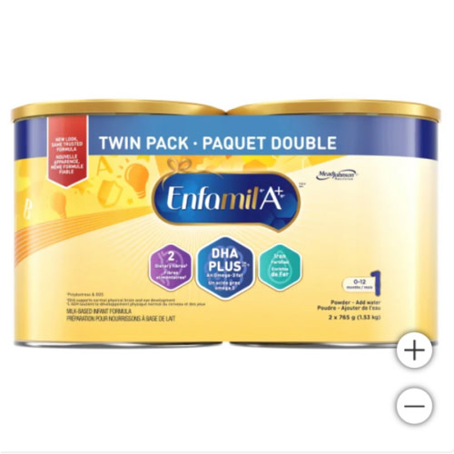 Enfamil A+ Infant Formula, 765 g, 2-pack
