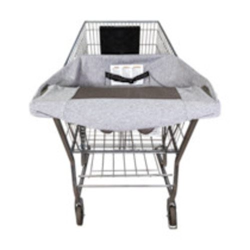 Boppy Antibacterial Shopping Cart Cover - Gray Heathered