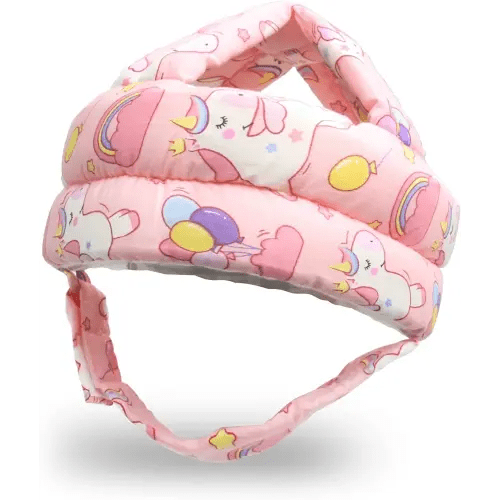 Baby Head Protector Baby Helmet for Crawling Walking, No Bumps Safety Head Adjustable Protective Cap for Walking, Playing (Unicorn)