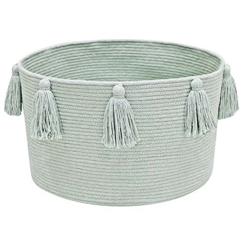 Lorena Canals New Tassels New Tassels BasketBlue Sage Baskets