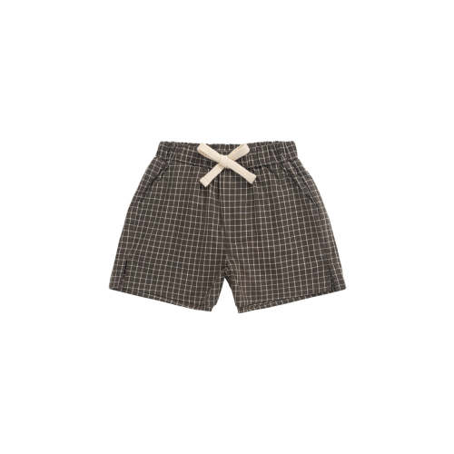 Jamie Kay - Organic Cotton Silas Short - Coffee Grid