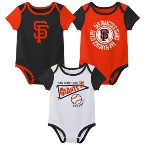 MLB San Francisco Giants Newborn 3-pack Bodysuits - 0-3M
