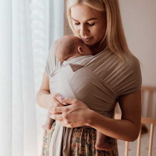 Angus Dudley - Vixsa Baby Wrap Carrier - Taupe