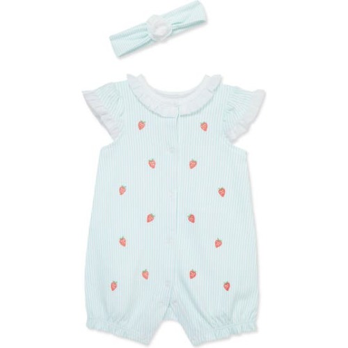 Strawberry Romper & Headband Set