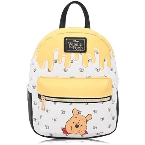 Disney Winnie the Pooh Backpack for Women, Men, Unisex | Cute PU Leather 10" Mini Backpack