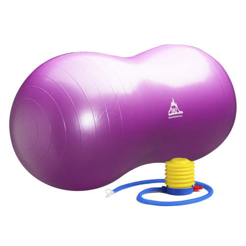Black Mountain Products Exercise Equipment, Peanut Stability Ball with Pump, Balance Workout, 1000 Lb. Capacity, Purple