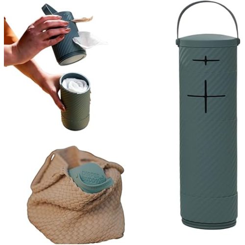 Portable Diaper Changing Kit – Compact All-in-One Diaper Organizer with Wipes Case, Diapers & Disposable Waste Bags for On-The-Go Parents