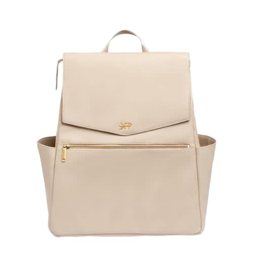 Freshly Picked Leather Diaper Bag Backpack, Large Capacity with Insulated Pockets