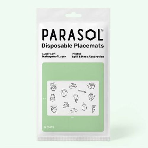 Parasol Disposable Placemats - White 4ct