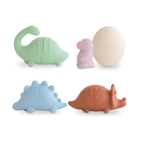 Mushie Dino Bath Toys Play Set