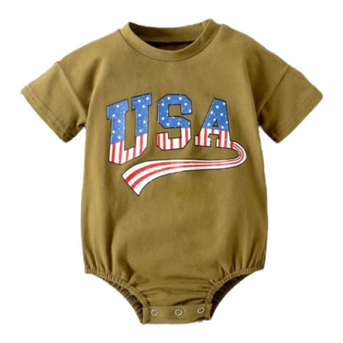 Baby Boys Patriotic Fourth of July Bodysuit