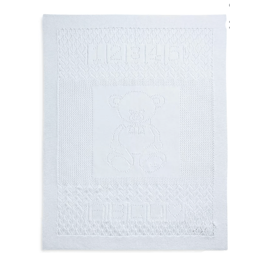 Ralph Lauren Unisex Pointelle Knit Organic Cotton Blanket - Baby