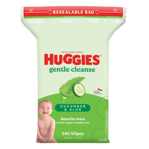 Huggies Cucumber & Aloe Thick Baby Wipes 240pk