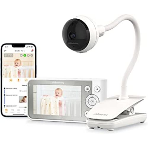 Chillax Giraffe Pro Smart Baby Monitor – WiFi Baby Monitor with Full HD 1080p Camera and 4.3” Video Parent Unit, Privacy Protection Switch, Auto Dimming LED, Gooseneck, 2-Way Audio, Night Vision