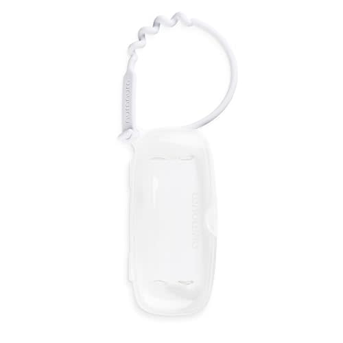 NumNum Pre-Spoon GOOtensils Travel Case with Silicone Tie  Clear (Case Only, Spoons Not Included)