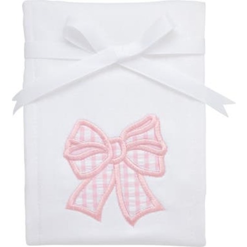 Pretty in Pink Applique Burp Cloth