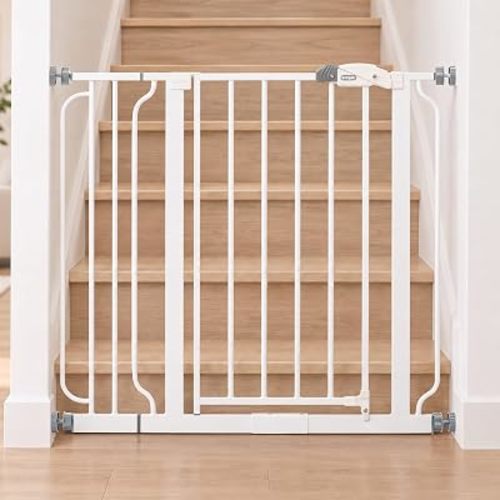 Regalo Safety 29"-38.5" Easy Step Baby Gate, Bottom of Stairs & Doorways