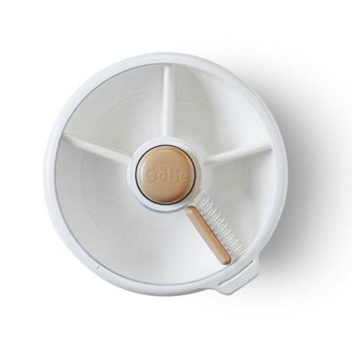 GoBe Kids' Large Snack Spinner Slide Lunch Food Storage Container - Milk Tea