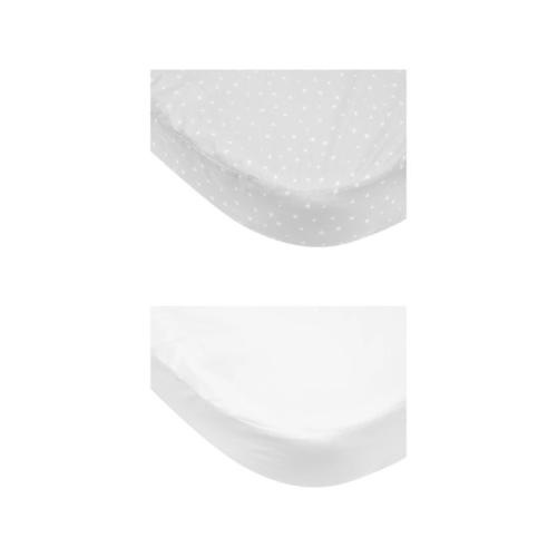2 Pack Cotton Fitted Bassinet Sheets