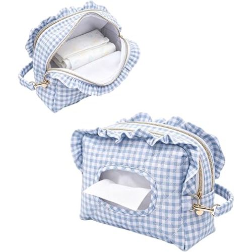 Qulited Diaper and Wipes Pouch Diaper Clutch Travel Wipes Case Dispenser