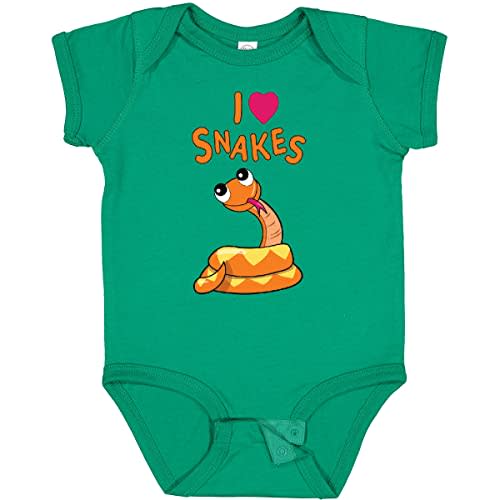 inktastic I Love Snakes Baby Bodysuit