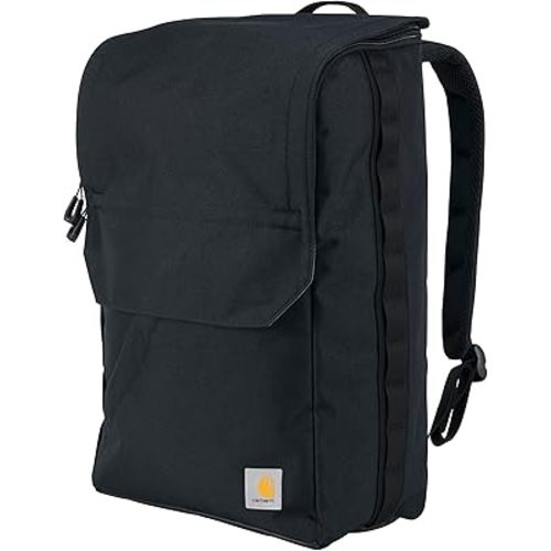 Carhartt 21L Top-Load Backpack, Durable Water Resistant Coated Canvas Base W/ 17" Laptop Sleeve, Black