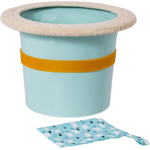 Baby Potty for Newborn Infant Elimination Communication, Top Baby Potty Training Toilet | Includes Soft Cotton Cover, Anti-Slip Band | Hat Diaper-free EC Training