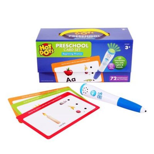 Educational Insights Hot Dots Preschool Beginning Phonics Card Set