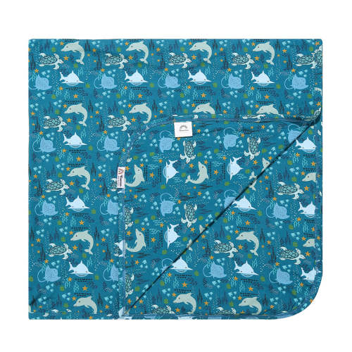 Ocean Friends Sea Animals Bamboo Blanket - Baby Blanket - Kids Blanket – Emerson and Friends