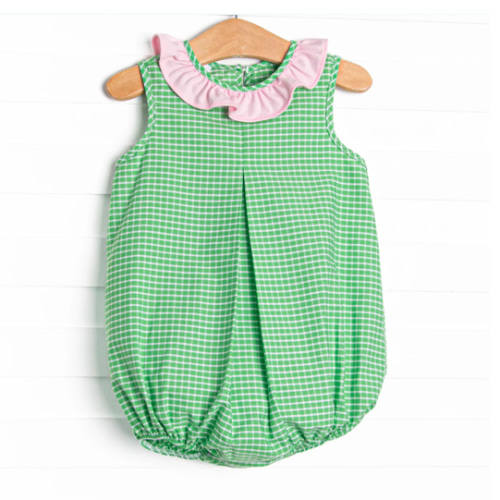 Greenscape Garden Ruffle Neck Bubble, Green – Stitchy Fish