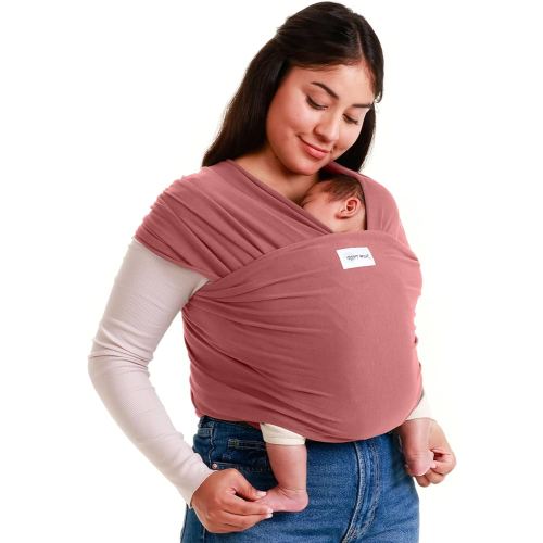 Sleepy Wrap Stretchy Ergonomic Baby Carrier Sling for Newborns to Toddlers - Hands-Free Lightweight Baby Wrap 7-35 lbs (Pink)