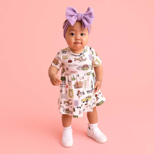 Friends Ruffled Twirl Bodysuit Dress