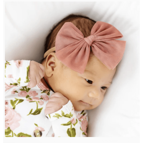 Tulle Bow - Rose Headband
