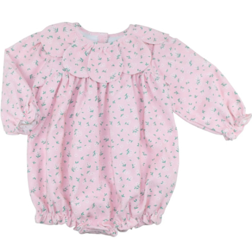 Pink Daisy Corduroy Petal Collar Bubble – Cecil & Lou