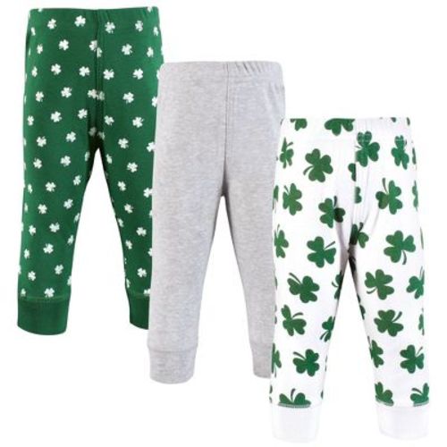 Hudson Baby Unisex Cotton Pants and Leggings, Lucky Charm, 6-9 Months