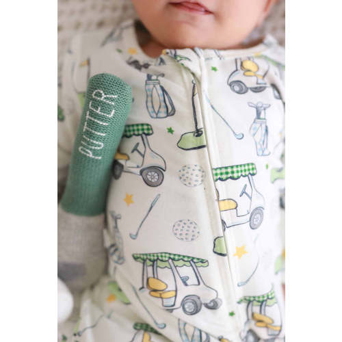 Country Club Cuties Zipper Footie | Blue