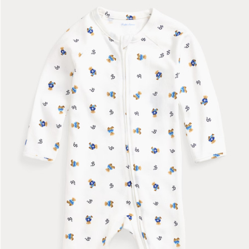 Polo Bear Cotton Interlock Coverall