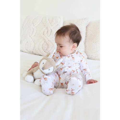 Friendly Fawns Zipper Footie