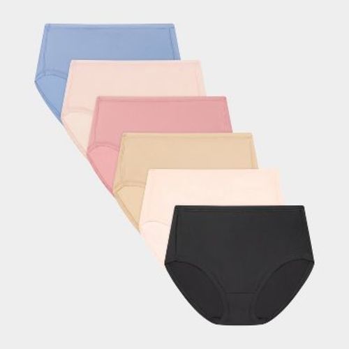 Hanes Women's 6pk Comfort Flex Fit Modern Briefs - Assorted Color XXL