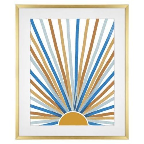 20.78" x 24.78" Matted to 16" x 20" Thin Poster Frame Brass - Room Essentials™: Styrene Glazed, Wall Mountable