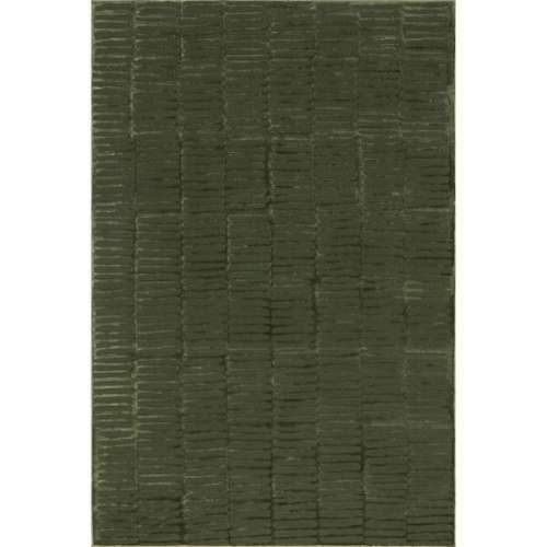 Kailani Geometric Machine Washable Green 5 ft. x 8 ft. Modern Area Rug