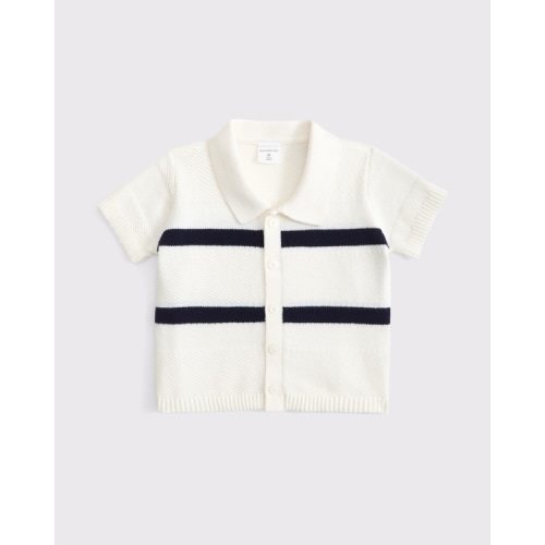 baby button-through sweater polo