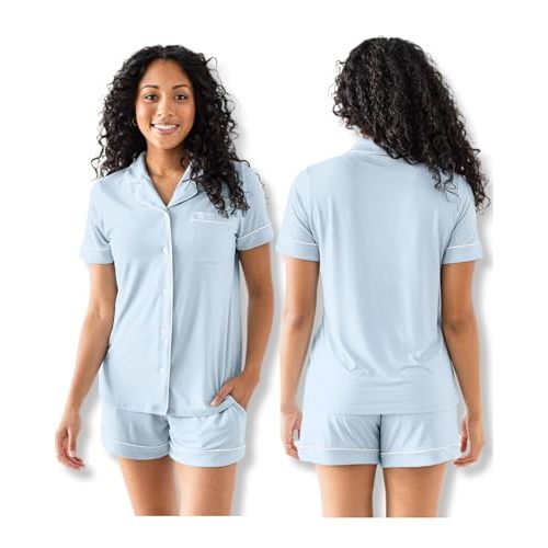 Kindred Bravely Clea Maternity Pajamas & Postpartum Lounge Sets for Women, Short Sleeve Nursing Pajamas