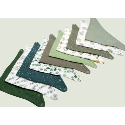 Baby bib waterproof, Muslin bandana bibs, Baby boy burp cloth - 100% organic baby cotton Newborn baby gift Baby boy