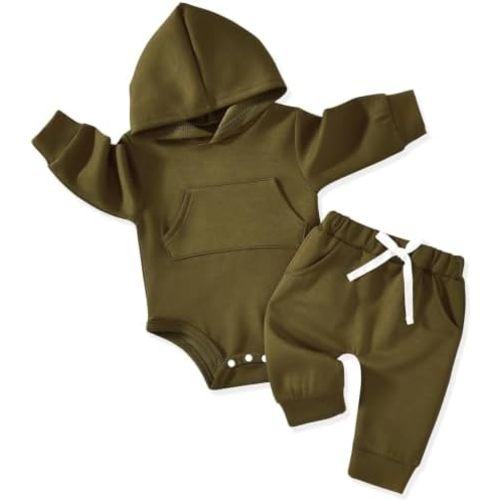 Aalizzwell Infant Baby Winter Hoodie Outfit