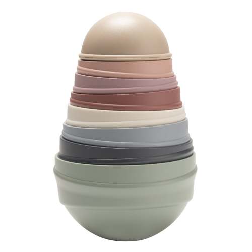 BIBS Wobbly Stacking Tower - Pastel Rainbow