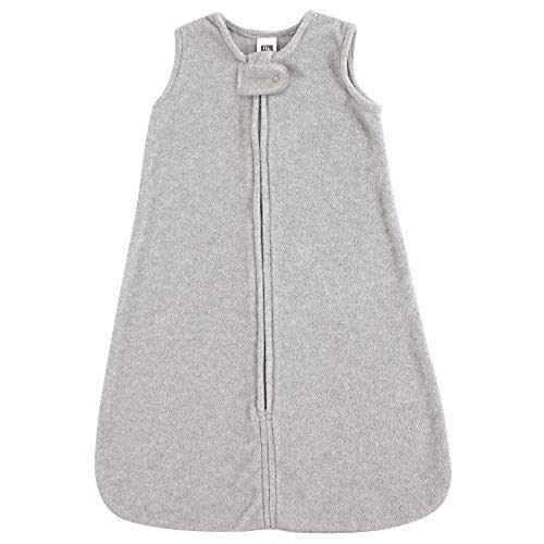 Hudson Baby Unisex Baby Plush Sleeping Bag, Sack, Blanket, Heather Gray Fleece, 0-6 Months